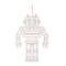Robot Color-In Wood Ornament by Creatology&#x2122;